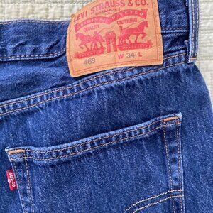 Levi’s Men 469 Loose Fit Baggy Indigo 5-Pocket, Size 34